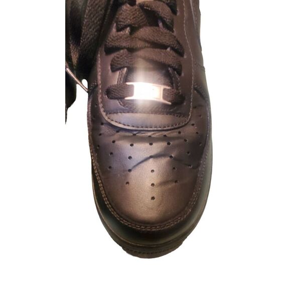 Nike Air Force 1 Low Triple Black Shoes Sneakers AF1  Men's Size 10.5 NO BOX - Picture 6 of 9